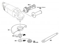 Bosch 3 601 H84 L01 Gws 24-230 H Angle Grinder 230 V / Eu Spare Parts